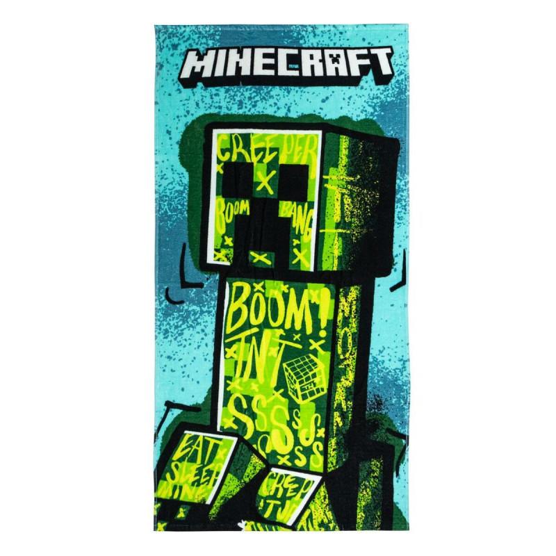 Toalla de Playa Minecraft Verde 70 x 140 cm Toalla de Playa Minecraft Verde 70 x 140 cm