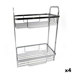 Estantería de Baño Confortime Chromed Plateado 29 x 18 x 39 cm (4 Un