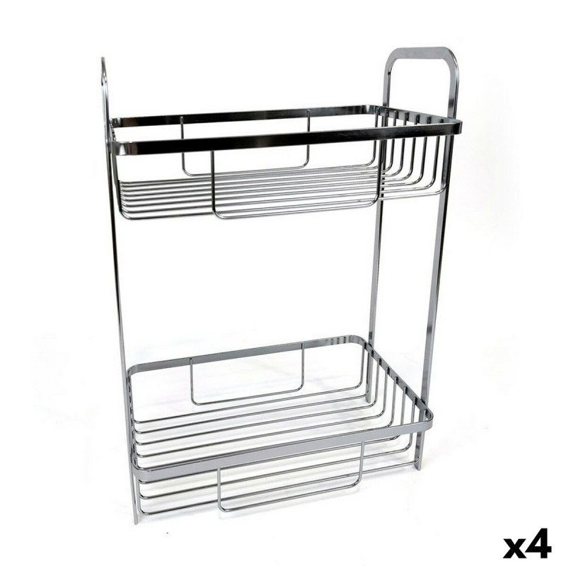 Estantería de Baño Confortime Chromed Plateado 29 x 18 x 39 cm (4 Un Estantería de Baño Confortime Chromed Plateado 29 x 18 x 39 cm (4 Un