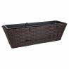 Maceta para Barandilla Alexandra House Living Marrón Hierro Ratán Pl