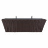 Maceta para Barandilla Alexandra House Living Marrón Hierro Ratán Pl