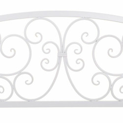 Banco Alexandra House Living Blanco Hierro 53 x 91 x 153 cm
