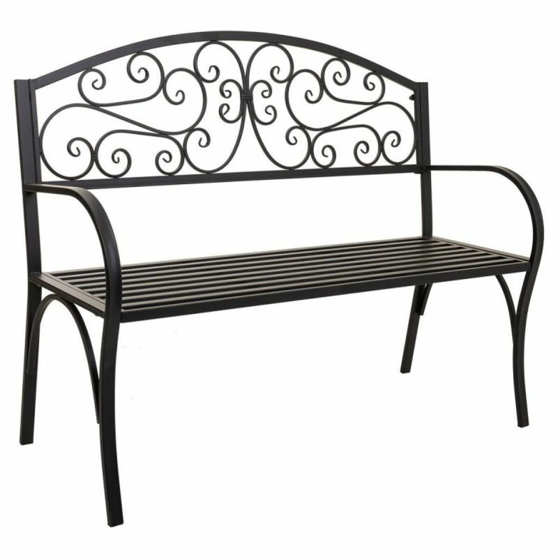 Banco Alexandra House Living Negro Hierro 53 x 91 x 153 cm Banco Alexandra House Living Negro Hierro 53 x 91 x 153 cm