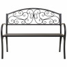 Banco Alexandra House Living Negro Hierro 53 x 91 x 153 cm