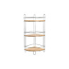 Estantería de Baño DKD Home Decor Bambú Aluminio Metal cromado inox