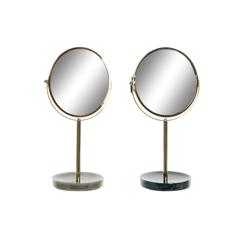Espejo de Aumento DKD Home Decor 18 x 13 x 32 cm Metal Resina (2 Unida Espejo de Aumento DKD Home Decor 18 x 13 x 32 cm Metal Resina (2 Unida