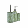 Set de Baño DKD Home Decor Verde Plateado Polipropileno Dolomita Trop