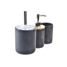 Set de Baño DKD Home Decor Negro Natural Bambú Dolomita 10,2 x 10,2