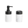 Set de Baño DKD Home Decor Blanco Negro Blanco/Negro Metal Resina Mod