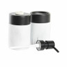 Set de Baño DKD Home Decor Blanco Negro Blanco/Negro Metal Resina Mod