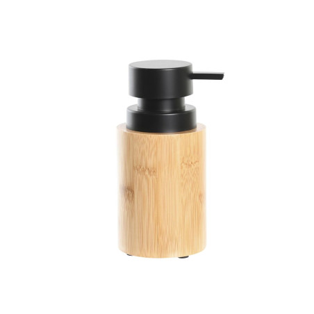 Dispensador de Jabón DKD Home Decor Negro Natural Bambú Polipropilen
