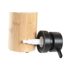 Dispensador de Jabón DKD Home Decor Negro Natural Bambú Polipropilen