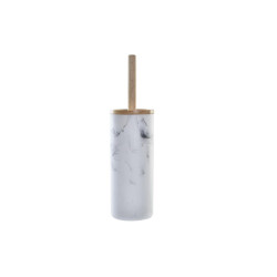 Escobilla para el Baño DKD Home Decor Blanco Natural Metal Resina Cau