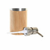 Set de Baño DKD Home Decor Plateado Natural Bambú Polipropileno 7 x
