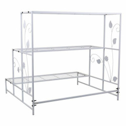 Soporte para Maceta Alexandra House Living Blanco Hierro 66 x 74 x 80