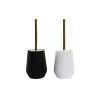 Escobilla para el Baño DKD Home Decor Blanco Negro Acero Inoxidable P