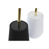 Escobilla para el Baño DKD Home Decor Blanco Negro Acero Inoxidable P