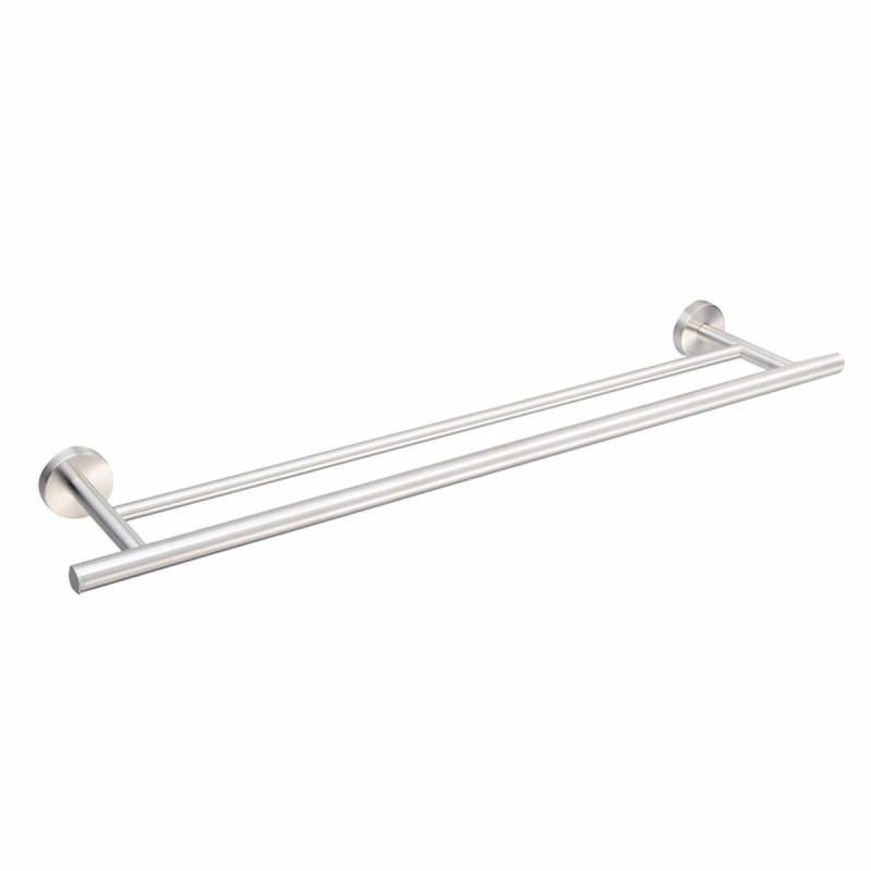 Toallero de barra DKD Home Decor 70 x 13,5 x 5,3 cm Plateado Acero Ino