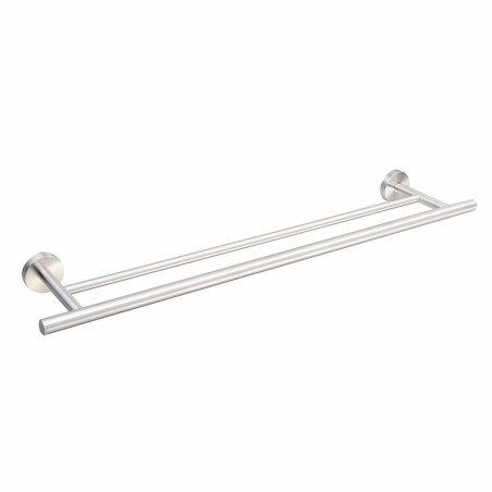 Toallero de barra DKD Home Decor 70 x 13,5 x 5,3 cm Plateado Acero Ino