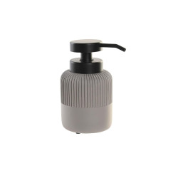 Dispensador de Jabón DKD Home Decor 7 x 7 x 15 cm Gris Cemento Polipr