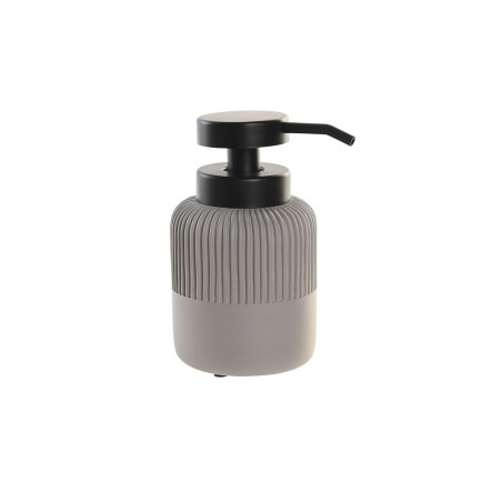 Dispensador de Jabón DKD Home Decor 7 x 7 x 15 cm Gris Cemento Polipr