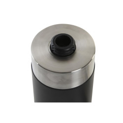 Dispensador de Jabón DKD Home Decor Plateado Negro Acero Inoxidable R