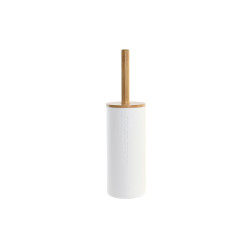 Escobilla para el Baño DKD Home Decor 9 x 9 x 35,5 cm Natural Blanco