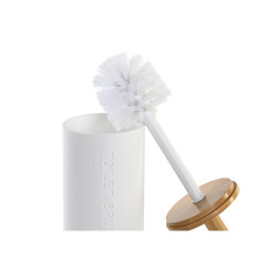 Escobilla para el Baño DKD Home Decor 9 x 9 x 35,5 cm Natural Blanco