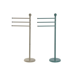 Toallero de Pie Home ESPRIT Beige Turquesa Metal 43 x 22 x 90 cm 2 Uni