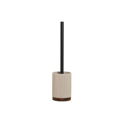 Escobilla para el Baño Home ESPRIT Marrón Negro Beige Resina Acacia