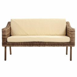 Conjunto de Mesa con 2 Sillones Alexandra House Living Marrón Natural