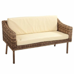 Conjunto de Mesa con 2 Sillones Alexandra House Living Marrón Natural