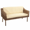 Conjunto de Mesa con 2 Sillones Alexandra House Living Marrón Natural