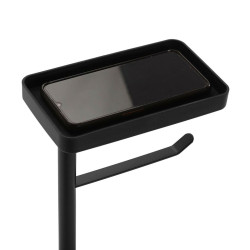 Portarrollos de Papel Higiénico Versa Lilia Negro 15 x 65 x 20 cm Met