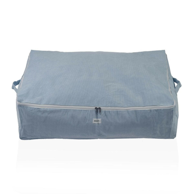 Caja de Almacenamiento Versa Corduroy 50 x 20 x 70 cm Azul Caja de Almacenamiento Versa Corduroy 50 x 20 x 70 cm Azul