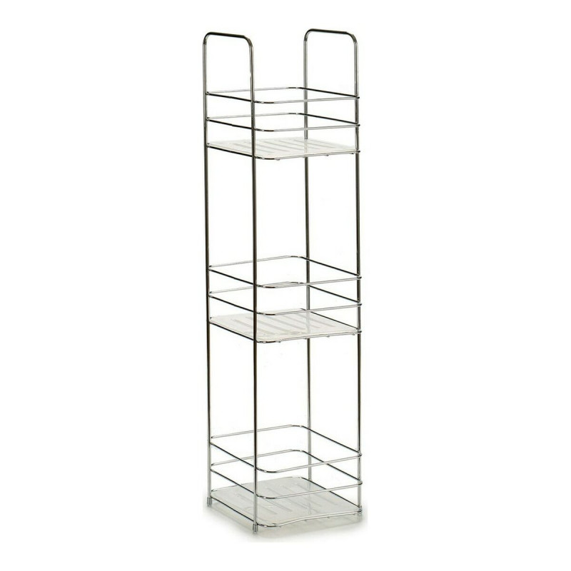 Estantería de Baño Transparente Metal Plástico Estantería de Baño Transparente Metal Plástico