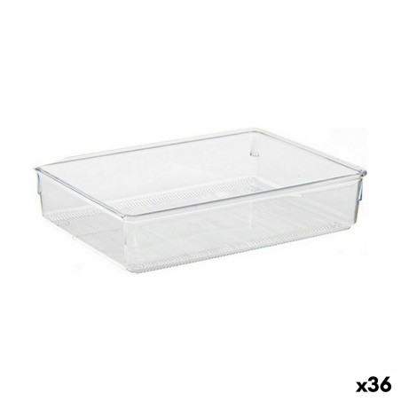 Organizador de Cajones Multiusos Transparente Plástico 24 x 5,5 x 15,