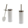 Escobilla para el Baño Blanco Plateado Plástico 9,5 x 38,5 x 9,5 cm