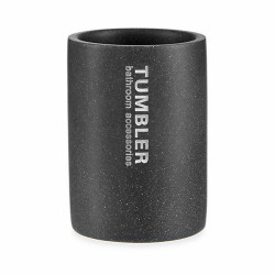 Portacepillos de Dientes Tumbler Gris Resina 7,5 x 10,2 x 7,5 cm (12 U