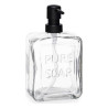 Dispensador de Jabón Pure Soap Cristal Transparente Plástico 570 ml