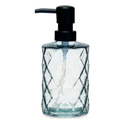 Dispensador de Jabón Diamante Cristal Negro Plástico 410 ml (12 Unid