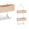 Colgador para la Ducha 28 x 60 x 14 cm Beige Metal Plástico (6 Unidad