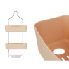Colgador para la Ducha 28 x 60 x 14 cm Beige Metal Plástico (6 Unidad