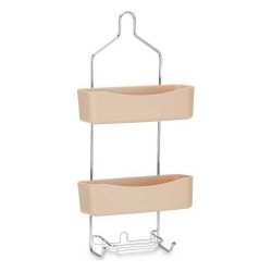 Colgador para la Ducha 28 x 60 x 14 cm Beige Metal Plástico (6 Unidad
