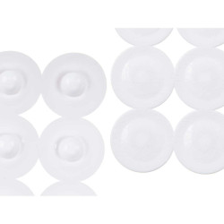 Alfombrilla Antideslizante para Ducha Blanco PVC 68 x 1 x 36 cm (6 Uni