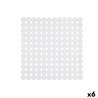 Alfombrilla Antideslizante para Ducha Blanco PVC 68 x 36 x 1 cm (6 Uni