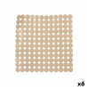 Alfombrilla Antideslizante para Ducha Beige PVC 54 x 54 x 1 cm (6 Unid