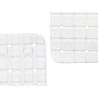 Alfombrilla Antideslizante para Ducha Cuadros Blanco PVC 67,7 x 38,5 x