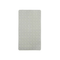 Alfombrilla Antideslizante para Ducha Cuadros Gris PVC 67,7 x 38,5 x 0