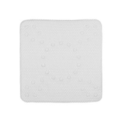 Alfombrilla Antideslizante para Ducha Gris PVC 53 x 52,5 x 1 cm (6 Uni